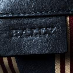 Bally Black Leather Crossbody Messenger Bag