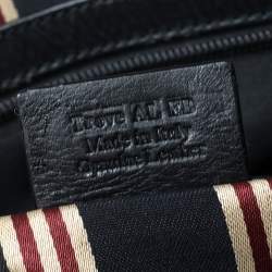 Bally Black Leather Crossbody Messenger Bag