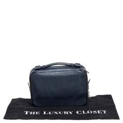 Pre Owned Bally Blue Leather Double Zip Travel Organizer