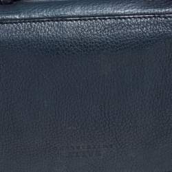 Pre Owned Bally Blue Leather Double Zip Travel Organizer