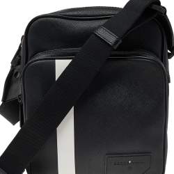 Bally Black Leather Serbet Messenger Bag 