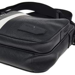 Bally Black Leather Serbet Messenger Bag 