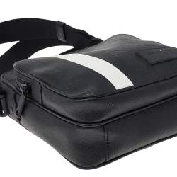 Bally Black Leather Serbet Messenger Bag 