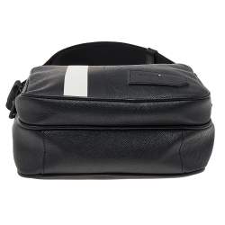Bally Black Leather Serbet Messenger Bag 