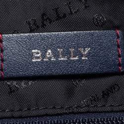 Bally Navy Blue Leather Hartland Wristlet Clutch