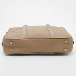 Bally Beige Leather Maed Laptop Bag