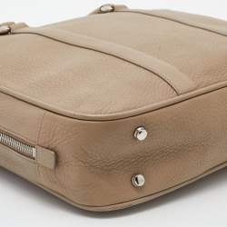 Bally Beige Leather Maed Laptop Bag