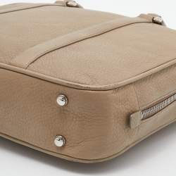 Bally Beige Leather Maed Laptop Bag