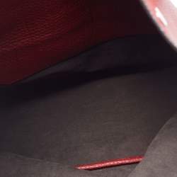 Bally Red/White Leather Trooper Tote