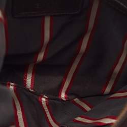 Bally Choco Brown Leather Messenger Bag
