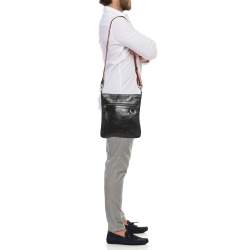Bally Choco Brown Leather Messenger Bag