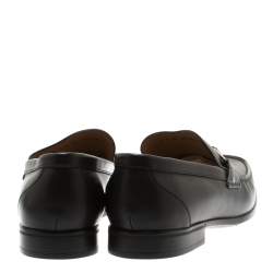 Bally Black Leather Suver Loafers Size 43