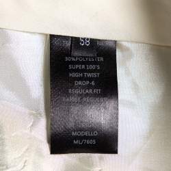 Balmain Charcoal Grey Wool Super 100's Pants 4XL