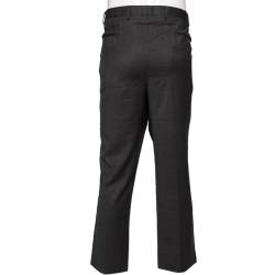 Balmain Charcoal Grey Wool Super 100's Pants 4XL