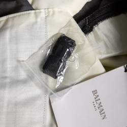 Balmain Grey Wool Super 130's Pants 4XL