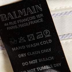 Balmain Grey Wool Super 130's Pants 4XL