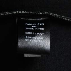 Balmain Black Neoprene Zip-Up Logo Print Hooded Jacket 2XL