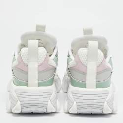 مملوكة مسبقًا حذاء رياضي بربري بأربطة جلد وشبك متعدد الألوان مقاس 41