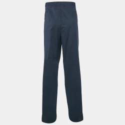 Balmain Navy Blue Pinstripe Wool Blend Tailored Trousers 4XL