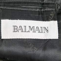 Balmain Navy Blue Pinstripe Wool Blend Tailored Blazer 4XL
