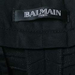 Balmain Black Cotton Trousers XL