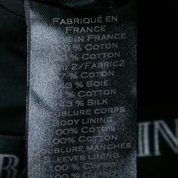 Pre Owned Balmain Navy Blue Cotton Button Detail Single Breasted Blazer L