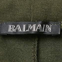 Pre Owned Balmain Green Jersey Pintuck Detail Track Pants L