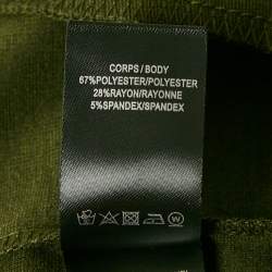 Balmain Green Jersey Zip-Up Sweat Jacket  M