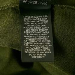 Balmain Green Jersey Zip-Up Sweat Jacket  M