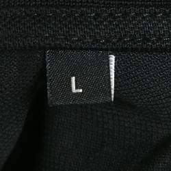 Pre Owned Balmain Black Logo Print Cotton Polo T-Shirt L