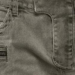 Pre Owned Balmain Grey Denim Skinny Fit Jeans L Waist 33"