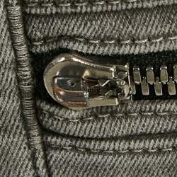 Pre Owned Balmain Grey Denim Skinny Fit Jeans L Waist 33"