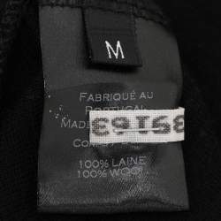 Balmain Black Wool Turtle Neck Knit Sweater M