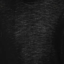 Balmain Black Wool Turtle Neck Knit Sweater M