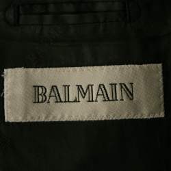 Balmain Navy Blue Wool Single Breasted Tailored Blazer XXL
