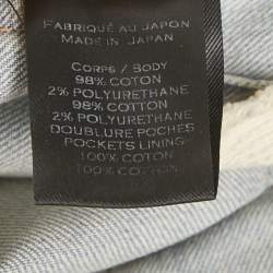 Balmain Light Blue Denim Pleated Side Detail  Jeans M (W 35")