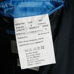 مملوكة مسبقًا جاكيت بليزر بالمان مقاس ضيق صوف مخطط أزرق كحلي مفرد الصدر مقاس إكس إكس إكس لارج - كبير جدًا جدًا جدًا