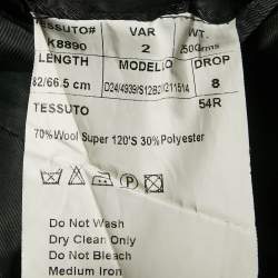 مملوكة مسبقًا بليزر بلمان مقاس كبير جدًا جدًا صوف مزيج كحلي مفرد الصدر