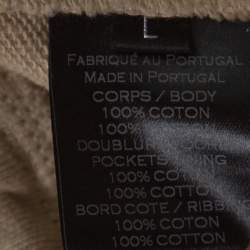 Balmain Beige Ribbed Knit Cotton Lace Up Detail Jogger Pants L