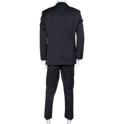 Balmain Black Wool Tuxedo Suit XXL
