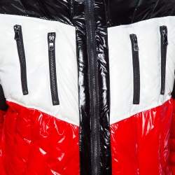 Balmain Tricolor Quilted Puffer Jacket XXL