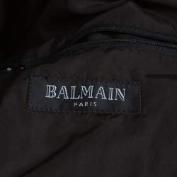 Balmain Tricolor Quilted Puffer Jacket XXL