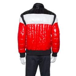 Balmain Tricolor Quilted Puffer Jacket XXL