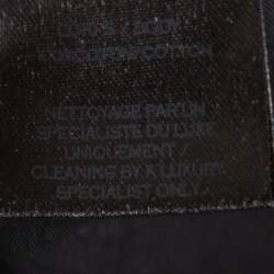 Pre Owned Balmain Black Logo Embossed Cotton Knit Crewneck T-Shirt L