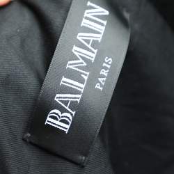 Pre Owned Balmain Black Wool Double Breasted Blazer M