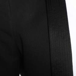Pre Owned Balmain Black Wool Button Detailed Open Front Blazer M 