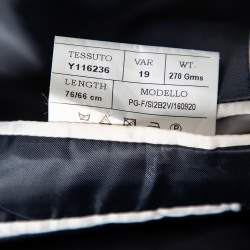 Pre Owned Balmain Blue Textured Single Breasted Slim Fit Blazer XL