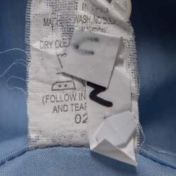 Pre Owned Balmain Blue Cotton button Front Shirt 3XL