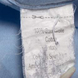 Pre Owned Balmain Blue Cotton button Front Shirt 3XL