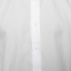 Balmain White Cotton Button Front Shirt XL 